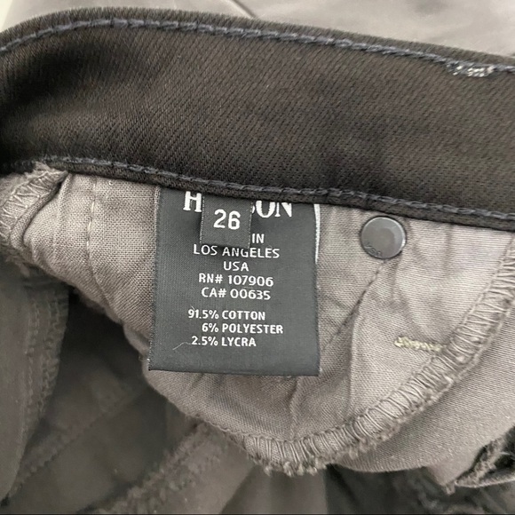 Hudson Nico Super Skinny Mid-Rise Cropped Jeans Gray Sz 26 - Picture 5 of 9